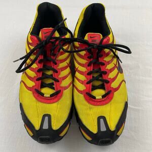 Nike Plus Shox Running Shoes size 12 Mens 326908-993 Red Yellow Black